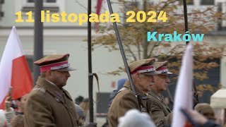 Krakowskie obchody Święta Niepodległości 11 listopada 2024 [upl. by Ellan477]