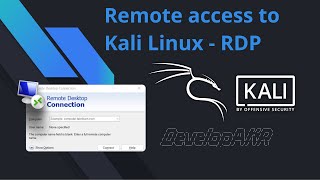 How to Setup Remote Desktop in Kali Linux Using XRDP Windows Remote Desktop Connection [upl. by Anaitat370]