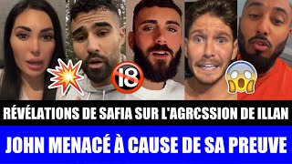 SAFIA FAIT DES RÉVÉLATIONS SUR LA FAKE AGR€SSION DE ILLAN  JONATHAN MENACÉ À CAUSE DE SA PREUVE  😱 [upl. by Deth]