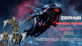 warframe  zephyr amp fragor prime vs 9999  tornado master  SP level cap disruption necramech [upl. by Rosaleen149]