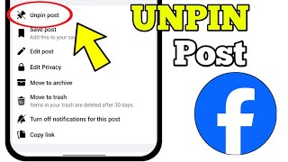 How To Unpin A Post on Facebook  2024 [upl. by Reeta]