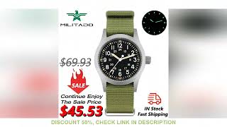 Militado ML05 Vintage Quartz Watch VH31 Movement Watches Domed Sapphire Crystal With High Clear AR C [upl. by Akit]