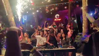 GOA PARTY NIGHT IN ONE VIDEO  TECHNO PARTY AT GOA CURLIES  NEWYEAR 2022 [upl. by Clarine458]