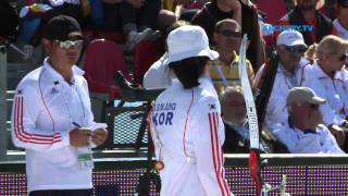 Jung Dasomi v Ki Bo Bae – recurve women bronze  Porec 2011 Archery World Cup stage 1 [upl. by Anilef]