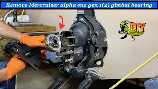 Remove Mercruiser alpha  bravo outdrive gimbal bearing  DIY [upl. by Onil]