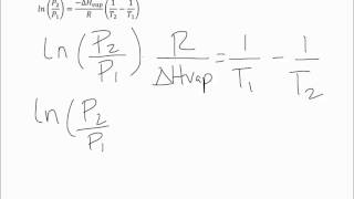 ClausiusClapeyron Equation [upl. by Vaish10]