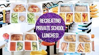 Recreating Private School Cafeteria Lunches Fancy Lunch Menu [upl. by Ahron964]