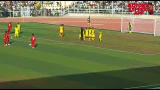 Godfred Asiamahs stunning freekick against Kano Pillars in the CAF Champions League [upl. by Bartko]