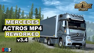 ETS2 148 Mercedes Actros MP4 Reworked v34 by Schumi [upl. by Zelda]