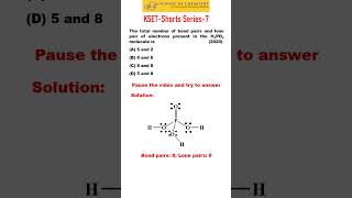 Number of pairs of electrons in Phosphoric Acid chemicalscience kset kset2024 chemistry exam [upl. by Lleral655]