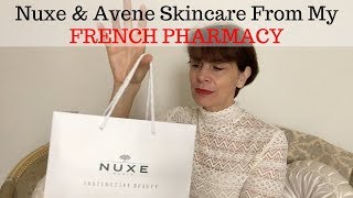 MY NEW NUXE amp AVENE SKINCARE MAKEUP FROM MY FRENCH PHARMACY [upl. by Temple]