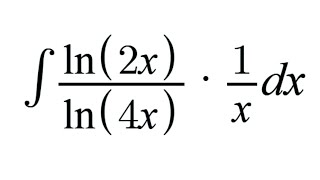 Integral de ln2xln4x1xdx [upl. by Neelsaj701]