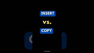 SQL INSERT Vs COPY in PostgreSQL ✍️ [upl. by Rudd845]