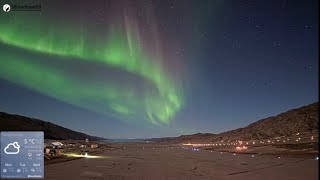 Northern Lights Timelapse Kangerlussuaq Greenland 92324 [upl. by Collin]