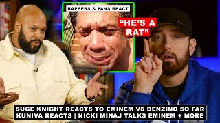 Suge Knight Reacts to Eminem vs Benzino So Far “Eminem Gon Have to Come Out” Nicki Minaj Kuniva [upl. by Gambrell160]