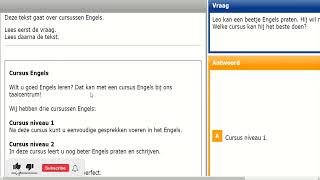 Examen Lezen inburgering A1 Tekst 8 [upl. by Ahseirej411]