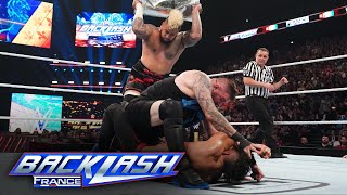 Randy Orton amp Kevin Owens vs Solo Sikoa amp Tama Tonga WWE Backlash France highlights May 4 2024 [upl. by Bloom]