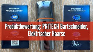 Produktbewertung PRITECH Bartschneider Elektrischer Haarschneider Herren kabelloser Nasenhaartrim [upl. by Brandise]