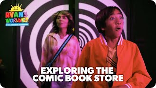 Ryans World The Movie  Exploring The Comic Book Shop Clip [upl. by Norvun]