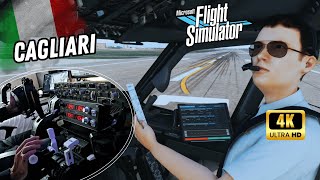 Flight Simulator 4K BeyondATC  Takeoff CagliariElmas Airport  INSANE REALISM  BOEING 737800 [upl. by Reeba]