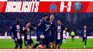 HIGHLIGHTS  MARSEILLE 03 PSG I MBAPPÉ amp MESSI ⚽️ [upl. by Balkin]