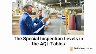 Introducing The Special Inspection Levels In The AQL Tables [upl. by Sucramrej]