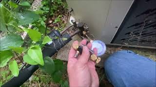 How to test  fix leaking AC schrader valve core [upl. by Bashuk252]