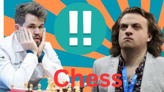 Great Hans Niemann vs Magnus Carlsen 1002 [upl. by Nwahsyd]