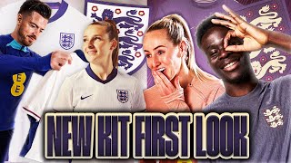 quotWOW I Have No Wordsquot 🤩  England Players Get A First Look At The New England Home and Away Kit 👀 [upl. by Kwei185]