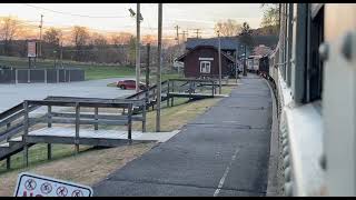 Hocking Valley Scenic Railway Halloween train ride departing Nelsonville station 102922 [upl. by Anya]