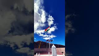 Indian Flag 🇮🇳💙ladakhstatus lehladakh indianarmy india warmemorial trending viralshort [upl. by Nevad368]