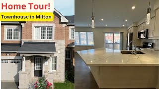 Home Tour 2 Story Townhouse Lease Listing in Milton Ontario Canada  Tabish Khan Real Estate [upl. by Hsevahb]