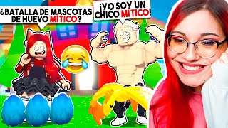 HAGO UNA BATALLA DE MASCOTAS PERO SOLO CON MASCOTAS de HUEVOS MÍTICOS en ADOPT ME ROBLOX 😱 [upl. by Ayit]