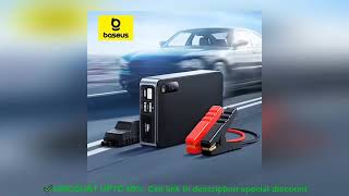 ✔️Baseus 1200A Car Jump Starter Power Bank 12000mAh Portable Battery Station [upl. by Shamrao]