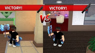 MM2 ICECRUSHER VS ICEBREAKER SET Murder Mystery 2 [upl. by Eirruc167]