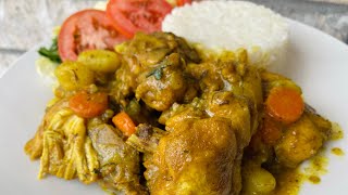 How to cook authentic Curried chickenJamaican style recipe [upl. by Talanian]