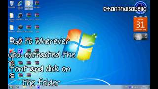 How to Install Fonts on Windows 7 [upl. by Ecissej]