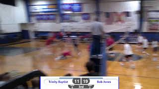 NS Volleyball Trinity Baptist vs Bob Jones [upl. by Olegna942]