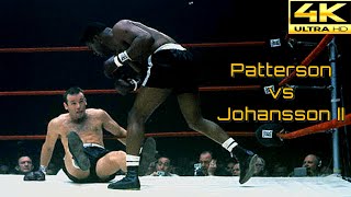 Floyd Patterson USA vs Ingemar Johansson Sweden  KNOCKOUT Fight  4K Ultra HD [upl. by Jeth]