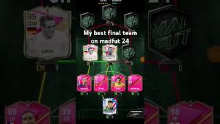 My best final team on madfut 24 recommended goviral madfut football games foryou [upl. by Lorenza]