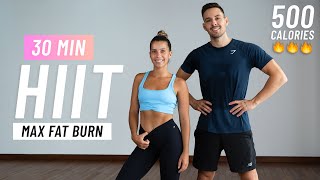 30 MIN CARDIO HIIT Workout for Fat Burn Full Body No Equipment At Home [upl. by Percy367]