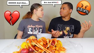 TALKING Over My BOYFRIEND Every Time He Talks For The ENTIRE Video Seafood Boil Mukbang [upl. by Elfstan]