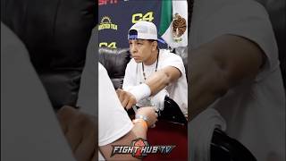 Jaime Munguia getting wrapped for Erik Bazinyan [upl. by Airat]