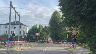 Spoorwegovergang HouthemSint Gerlach Valkenburg  Dutch Railroad Crossing [upl. by Nnasus]