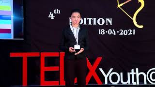 First step to conquer  HASINI LAKSHMINARAYANAN  TEDxYouthKRMPublicSchool [upl. by Assenej]