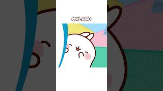 CUTE Molang Gives Piu Piu A GIFT 🎁 shorts cute cartoonsforkids [upl. by Erodasi]