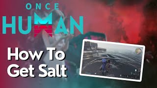 How To Make Salt In Once Human [upl. by Rosanne678]