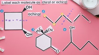 How to Find Chiral Centers amp the Difference Between Chiral vs Achiral Molecules  Organic Chemistry [upl. by Enelehs]