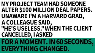 My project team had someone alter 100M deal papers As a Harvard gradI fixed it in 60 seconds [upl. by Gery]