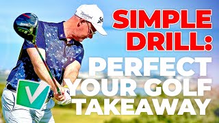 Backswing Basics  Simple Takeaway Golf Swing Drill [upl. by Inafit]